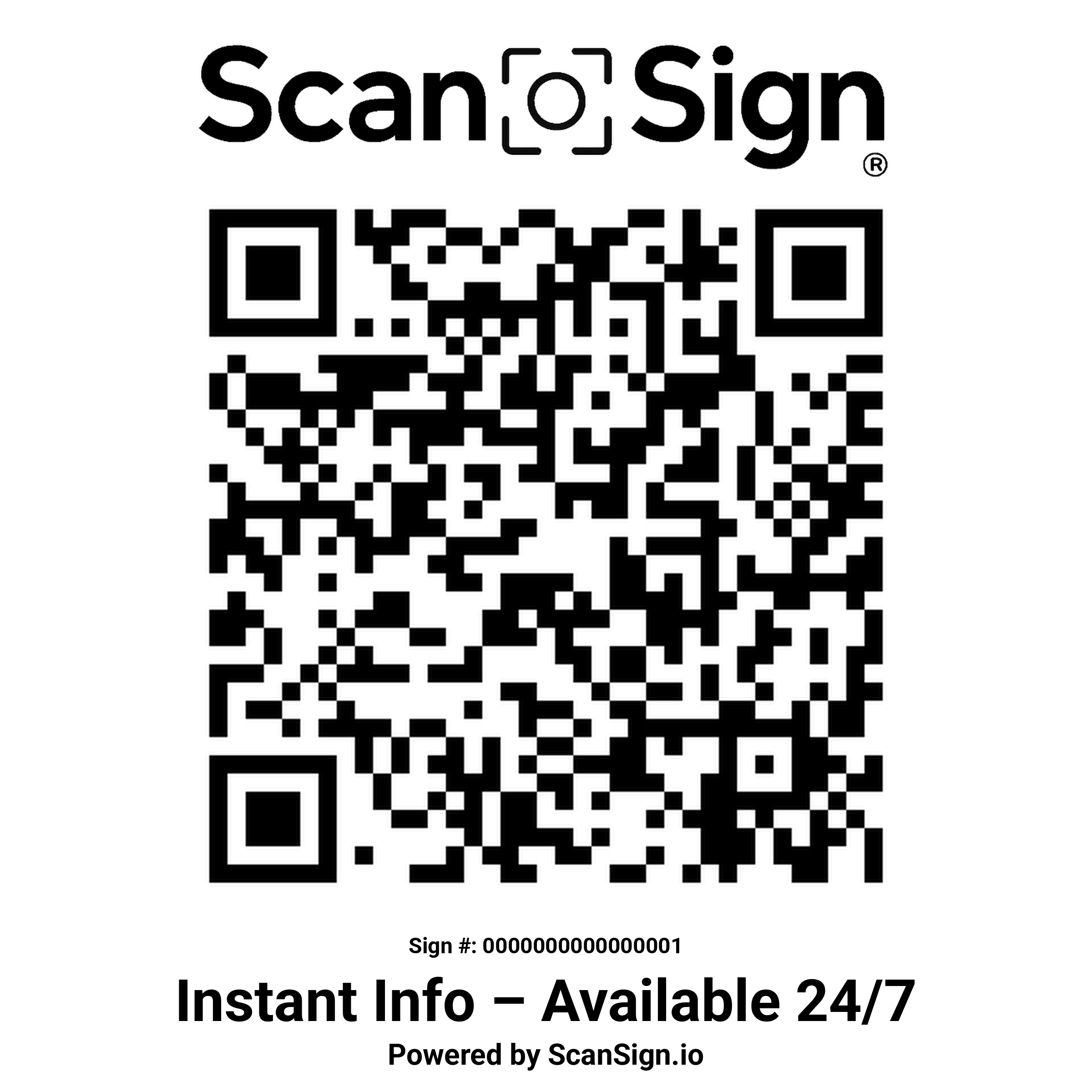Scan Sign Example